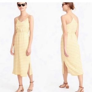 J.Crew Carrie dress - brilliant sunflower/ white stripe